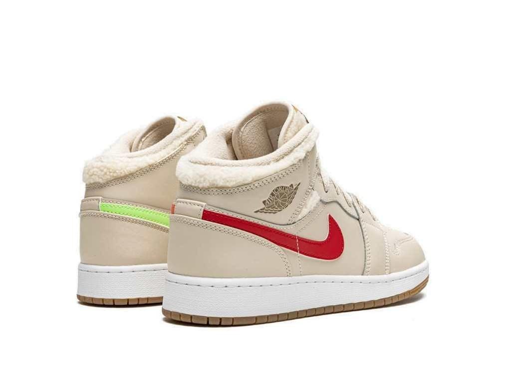 Air Jordan 1 Mid Fleece Pearl White (GS) - pickUP