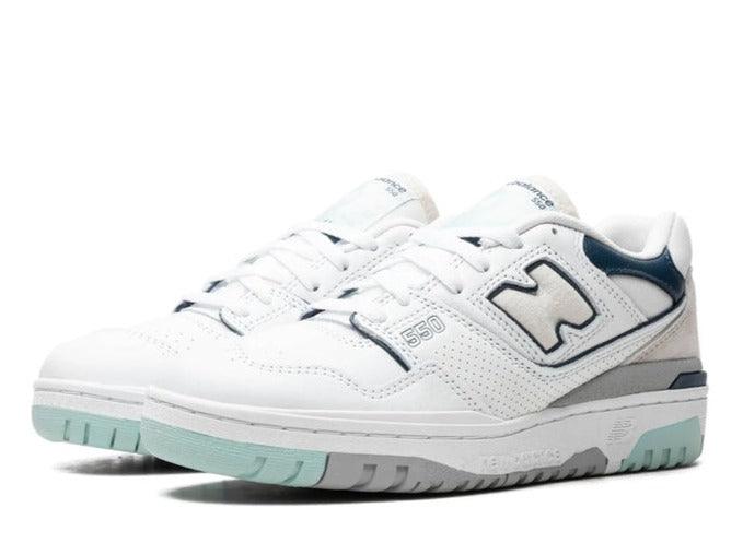 New Balance 550 White Winter Fog Navy - pickUP