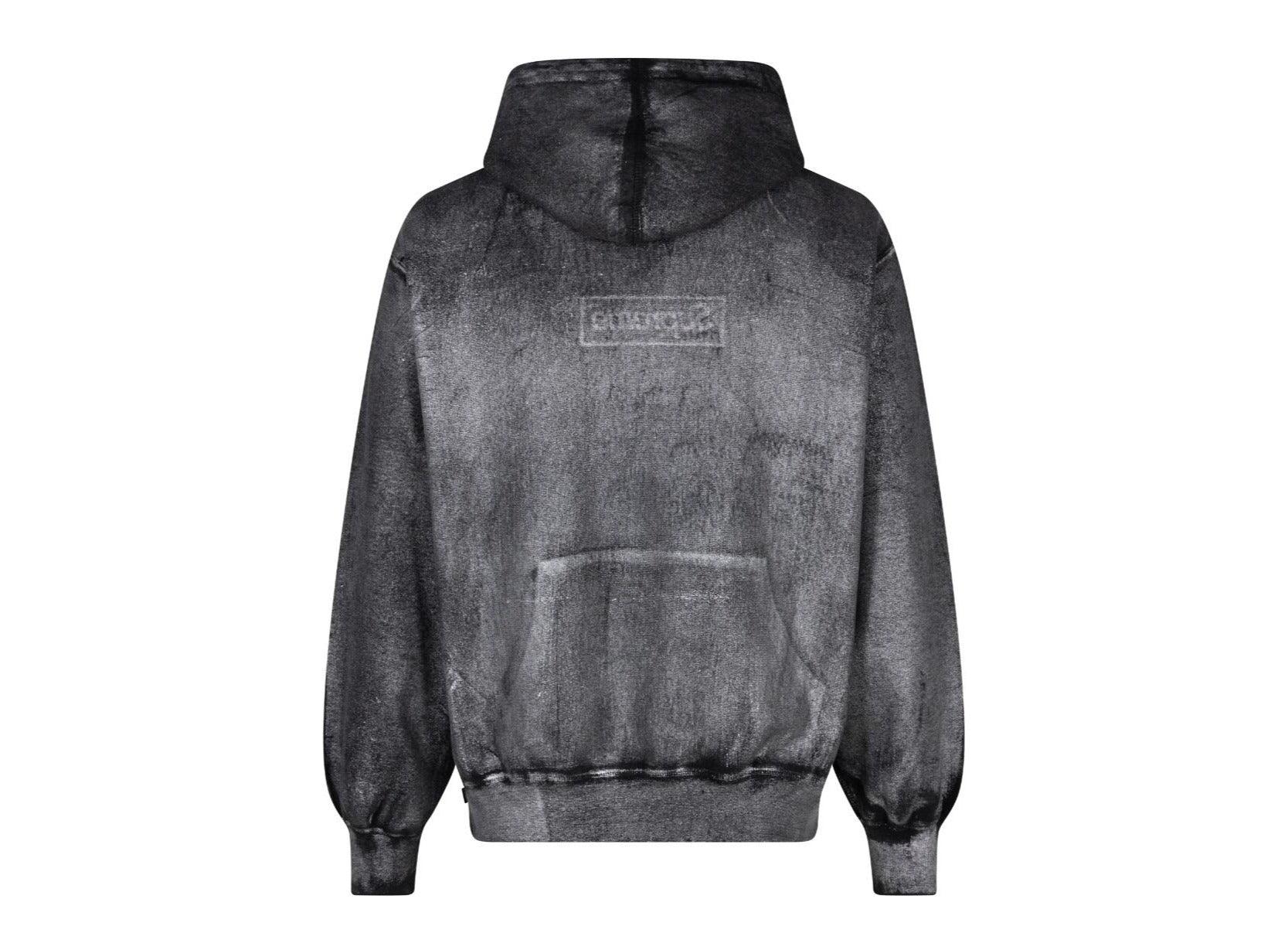 Supreme MM6 Maison Margiela Foil Box Logo Hooded Sweatshirt Black - pickUP