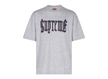 Supreme Old English S/S Top (SS24) Heather Grey - pickUP